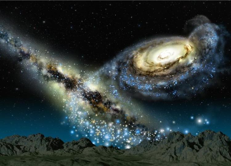 宇宙中的星系：银河系、仙女座星系和IC 1101星系的探索